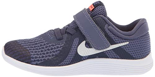 Nike Girl's Revolution 4 (TDV) Running Shoe (9 Toddler M, Sanded Purple/Metallic Silver)