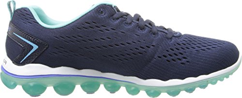 Skechers Sport Women's Skech Air Aim High Fashion Sneaker,Navy Mesh/Light Blue Trim,11 M US