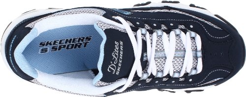 Skechers D'Lites Centennial Womens Sneakers Navy/White/Light Blue 9.5 W