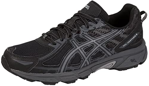 ASICS Men's Gel-Venture 6 Running Shoes, 13, Black/Black