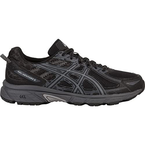 ASICS Men's Gel-Venture 6 Running Shoes, 13, Black/Black