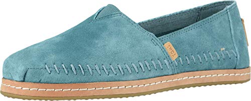TOMS Alpargata Leather Wrap Toms Sky Pig Suede Leather Wrap 5.5