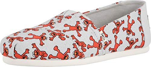 TOMS Women's Alpargata Light Grey Elmo 6 M