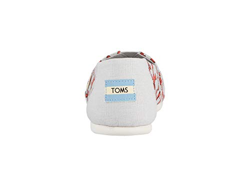 TOMS Women's Alpargata Light Grey Elmo 6 M