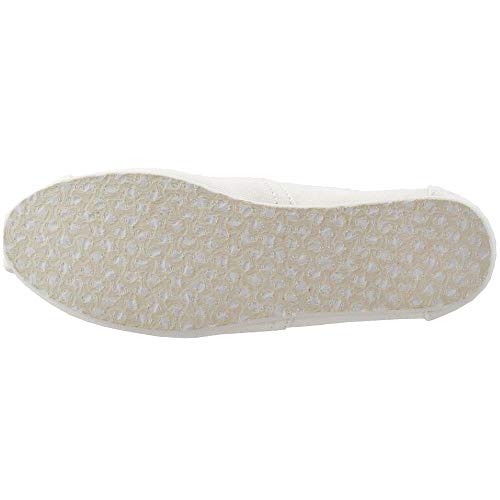 TOMS Venice Collection Alpargata Toms White Canvas 5.5 B (M)