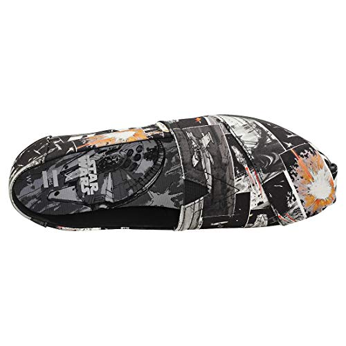 TOMS Black Star Wars Print Women's Canvas Slip-on Black 10014414 10