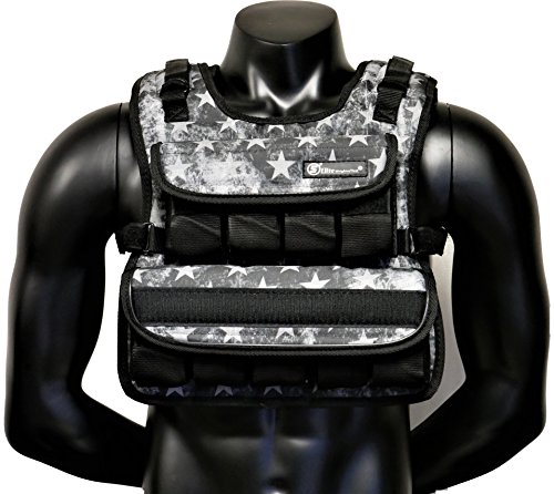 Weight vest (Short) - premium quality - best for cross fit training - running - jogging - Fully Adjustable (S pro weight vest) (Elite S-T Camo, B40lbs)