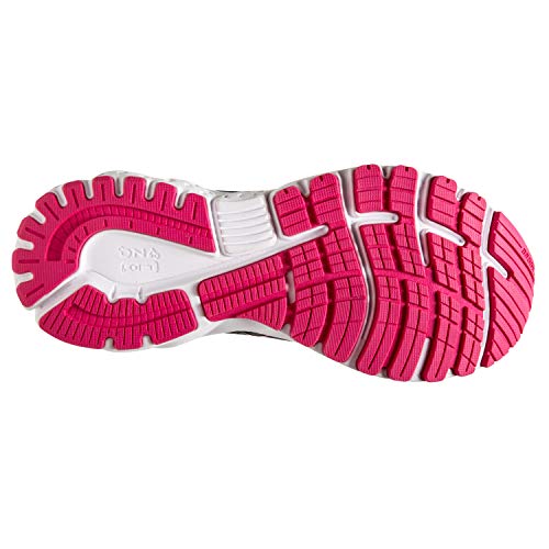 Brooks Womens Adrenaline GTS 19 Running Shoe - Black/Ebony/Pink - B - 11.0