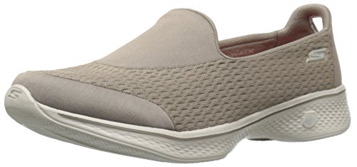 Skechers Performance Women's Go Walk 4 Pursuit Walking Shoe, Taupe - 5.5 B(M) US