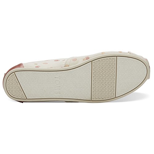 TOMS Women's Pale Blush Metallic Dots Classics 10012652 (Size: 8)