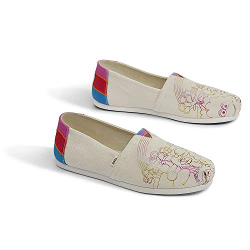 TOMS Sesame Street X Vintage Crew Foil Printed Canvas Women's Classics 10013637 (Size: 8)