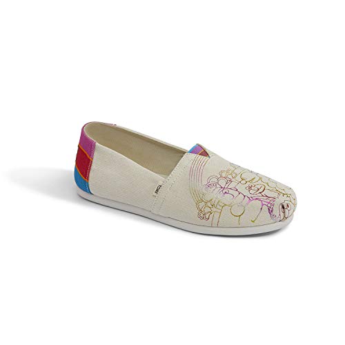 TOMS Sesame Street X Vintage Crew Foil Printed Canvas Women's Classics 10013637 (Size: 8)