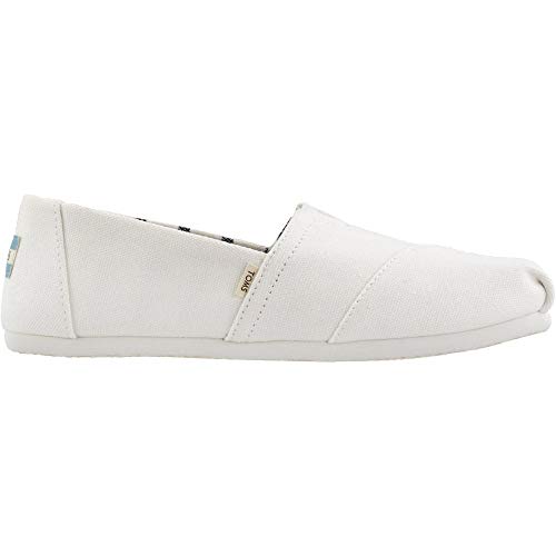 TOMS Women's White Canvas Alpr ESP (Size: 8)