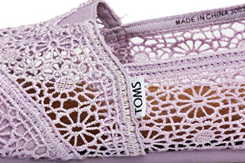 TOMS Shoes Women's Classics Lilac Snow Crochet Slip-On Shoes (8.0 US W)