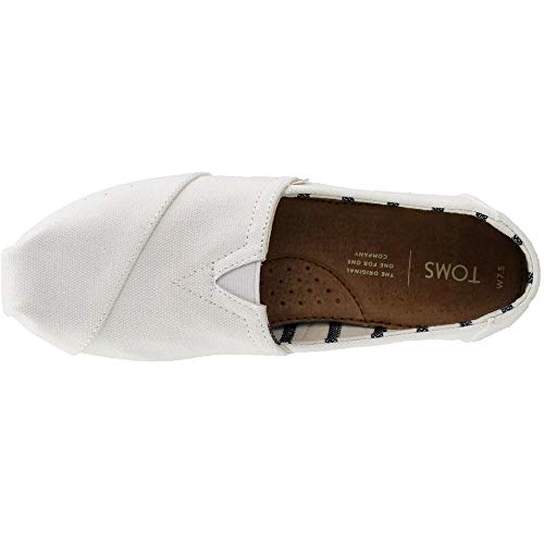 TOMS Women's White Canvas Alpr ESP (Size: 8)