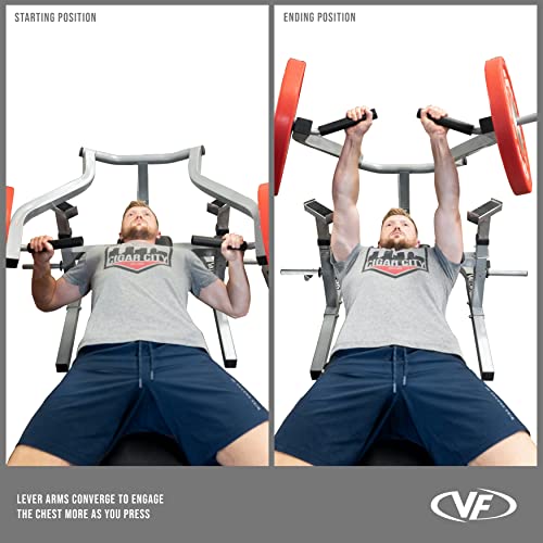 Valor Fitness BF-47 Adjustable Flat/Incline Bench Press with Independent Converging Arms and Ab Crunch Feature