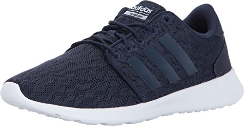 adidas Women's CloudfoamQT Racer Xpressive-Contemporary CloudfoamRunning Sneakers Shoes Running Shoes, Collegiate Navy/Collegiate Navy/White, (7.5 Medium US)