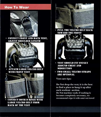 Weight vest (Short) - premium quality - best for cross fit training - running - jogging - Fully Adjustable (S pro weight vest) (Pro II - S.T Camo, 60lbs(Iron ore bags))