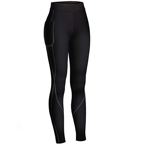 High Waist Neoprene Sweat Leggings for Women
