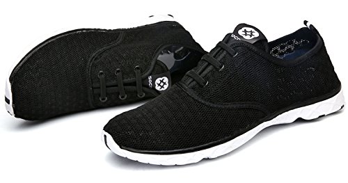 Dreamcity Women's water shoes athletic sport Lightweight walking shoes Blackwhite 9 B M US