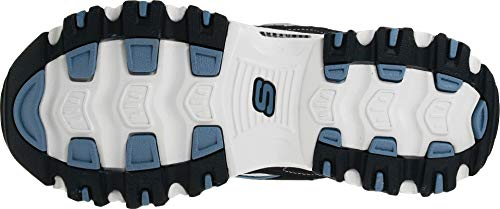 Skechers Sport Women's D'Lites Lace-Up Sneaker, Navy, 8 M US