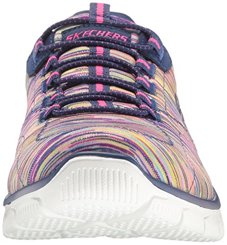 Skechers Women's Sport Empire - Rock Around Relaxed Fit Fashion Sneaker, Navy/Multi, 5.5 B(M) US