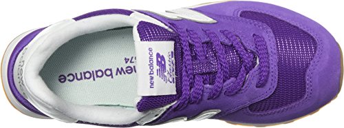 New Balance Women's 574 V2 Essentials Sneaker, Purple Mountain/White, 5