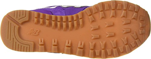 New Balance Women's 574 V2 Essentials Sneaker, Purple Mountain/White, 5