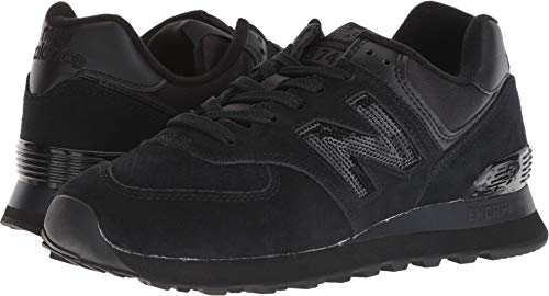 New Balance Women's 574 V2 Holiday Sparkler Sneaker, Black/Black, 5