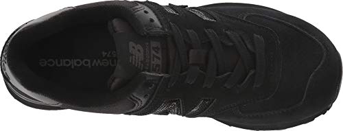New Balance Women's 574 V2 Holiday Sparkler Sneaker, Black/Black, 5