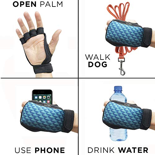 Empower Women's 4 lb Weighted Gloves, Geo Blue