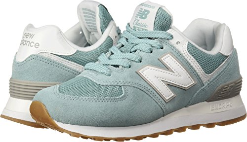 New Balance Women's 574 V2 Essentials Sneaker, Storm Blue/White, 5 W US
