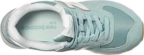 New Balance Women's 574 V2 Essentials Sneaker, Storm Blue/White, 5 W US