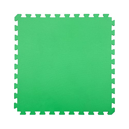 IncStores 5/8 Inch Thick Premium Soft Foam Flooring Tiles | High-Density Interlocking Foam Tiles for Vibrant Floor Protection in Your Home Gym, Playroom, and More | Lime Green, 16 Pack