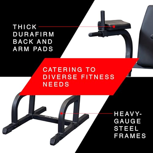 Body-Solid Vertical Knee Raise with Dip Station