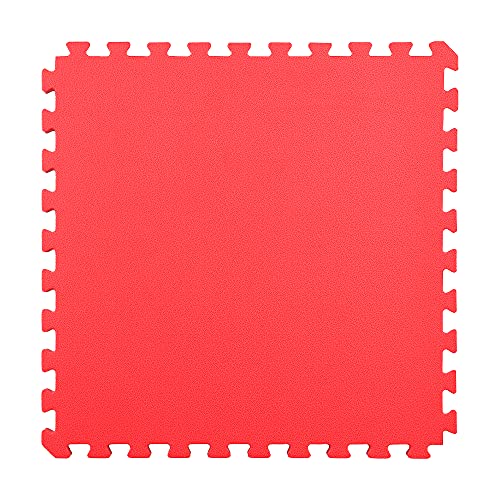 1 Inch Thick MMA Foam Flooring Tiles | Blue/Red, 25 Tiles