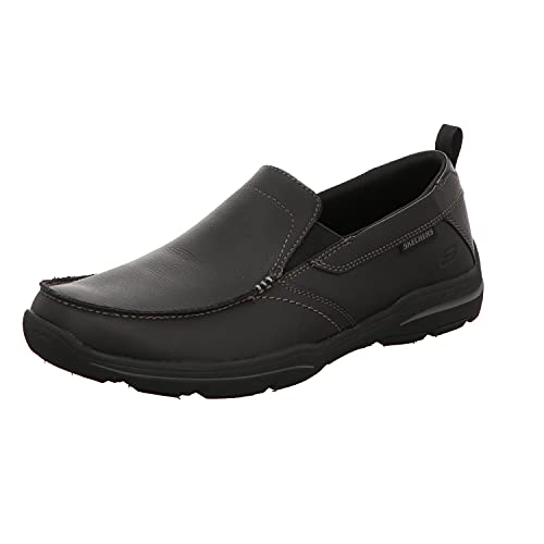 Skechers Men's Relaxed Fit: Harper-Forde Slip-On Loafer, Black, 6.5 M US