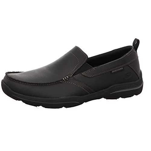 Skechers Men's Relaxed Fit: Harper-Forde Slip-On Loafer, Black, 6.5 M US