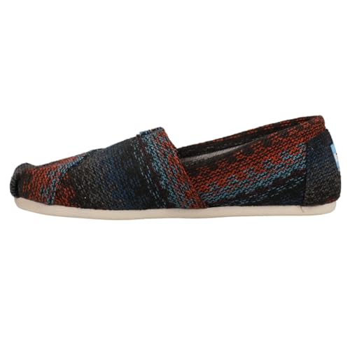 TOMS Women's Classic Knit Casual Shoe (11 B (M) US, Rust Multi Stripe Woven)