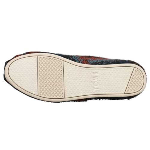 TOMS Women's Classic Knit Casual Shoe (11 B (M) US, Rust Multi Stripe Woven)