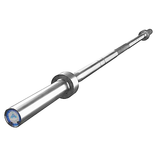 RAGE Fitness Olympic Training Barbell, 15 lb, For Weightlifting and Power Lifting