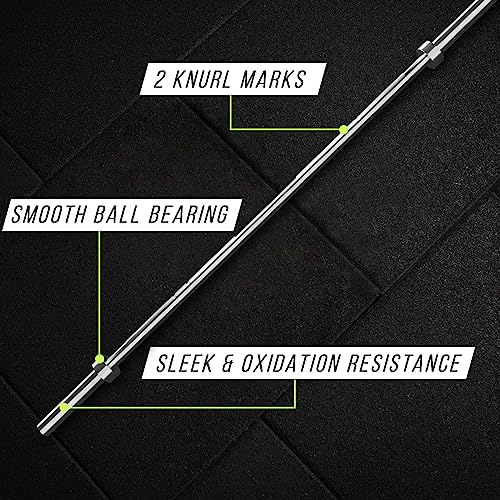 RAGE Fitness Olympic Training Barbell, 15 lb, For Weightlifting and Power Lifting