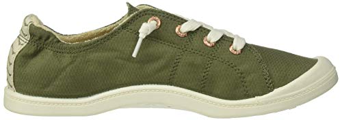 Roxy Women's Bayshore Slip on Sneaker Shoe, Army Green, 6.5
