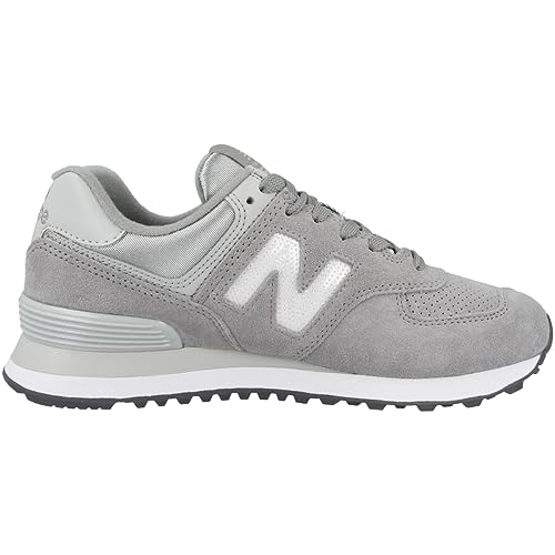 New Balance Women's 574 V2 Holiday Sparkler Sneaker, Marblehead/Magnet, 8