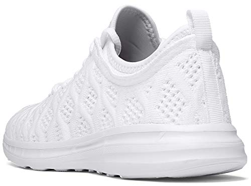 Joomra Women Tennis Shoes for Gym Walking Jogging Running Workout Comfortable Cute Fashion Athletic Sneakers White Size 11