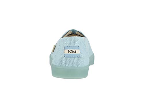 TOMS Alpargata Cupsole Pastel Turquoise Heritage Canvas Cupsole 9.5 B (M)