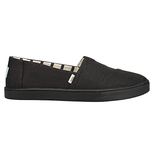 TOMS Womens Alpargata Cupsole Oxford, Black, 9.5