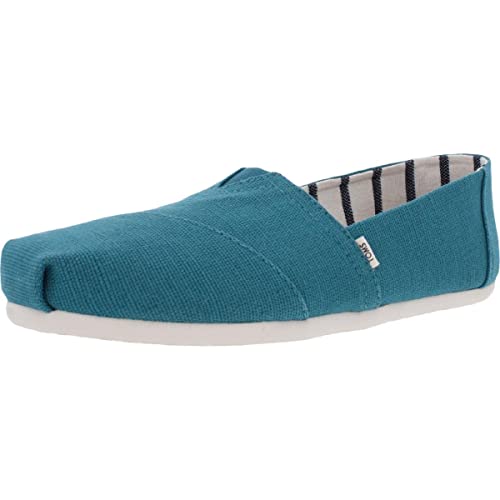 TOMS Women's Alpargata Espadrilles Harbor Blue Heritage Canvas 9.5