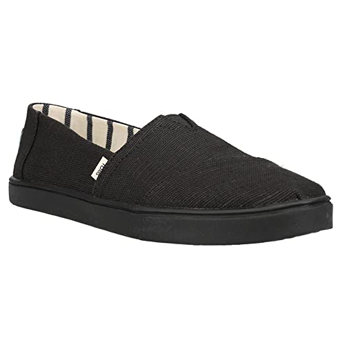 TOMS Womens Alpargata Cupsole Oxford, Black, 9.5
