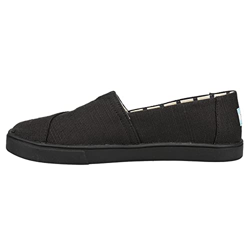 TOMS Womens Alpargata Cupsole Oxford, Black, 9.5
